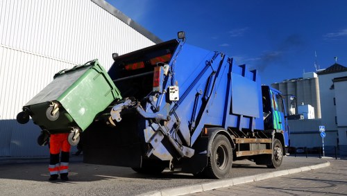 Central London rubbish removal service in action