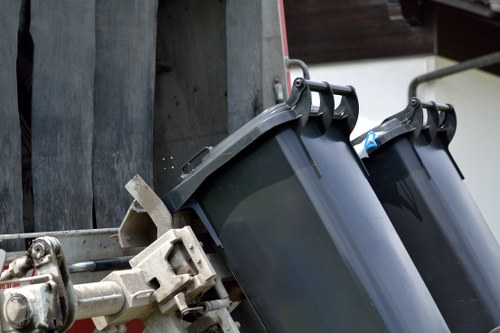 Waste clearance team removing bulky items in Central London