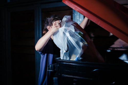 Smart waste collection vehicle operating in Central London